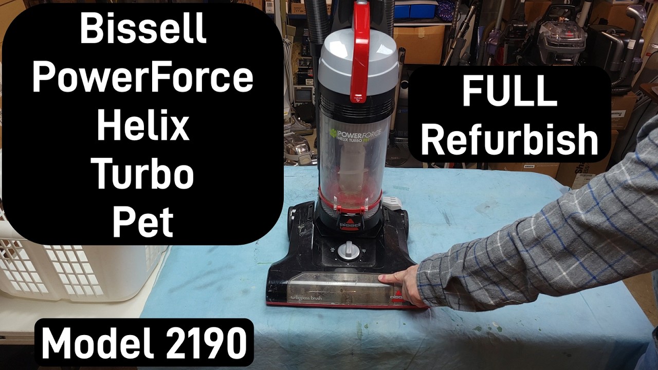 Bissell PowerForce Helix Turbo Pet 2190 Full Refurbish #bissell - YouTube