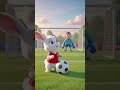 When Cartoon Heroes Meet Football Legends! 🐰🐢#toons ⚽🔥 #shorts #football #animation