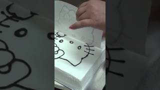 # shorts😊Easy method to transfer design onto a cake😍Panach # shorts😊Easy method to transfer design onto a cake😍Panach