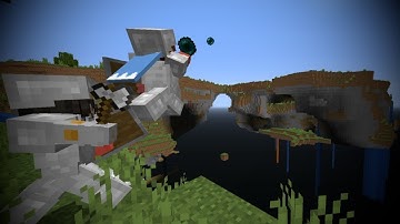 Minecraft Speedrunner vs Hunter on a FLOATING ISLANDS WORLD