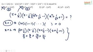 Algebra | Additional Example 22 | Quantitative Aptitude | TalentSprint Aptitude Prep
