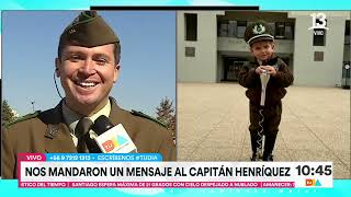 Capitán Henríquez fue sorprendido por su hijo vestido de Carabinero | Tu Día | Canal 13