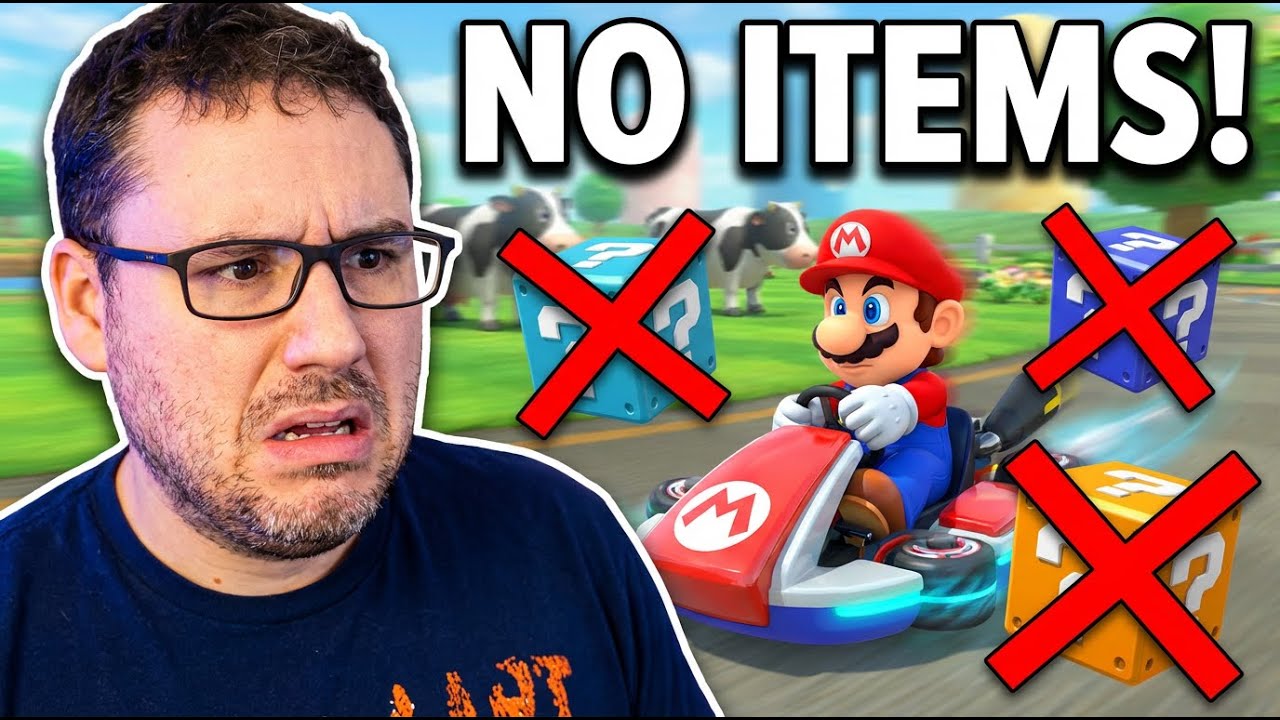 Mario Kart World   NO ITEMS Challenge | Every Item = A Penalty!