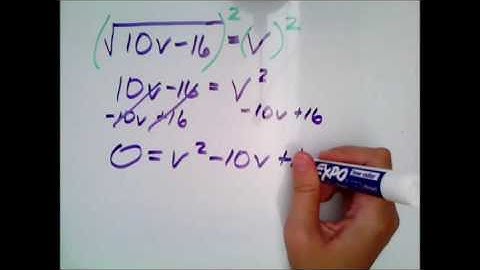 Solving a radical equation that simplifies to a quadratic equation, one radical, basic