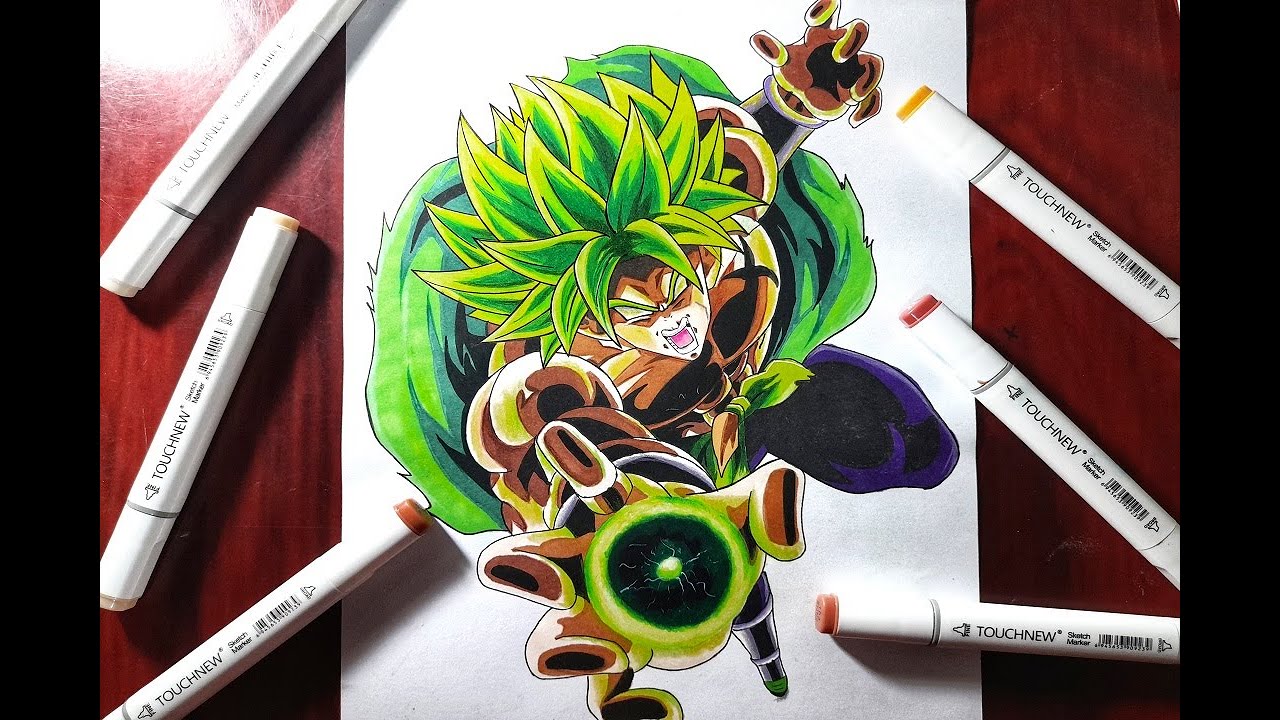 Como dibujar a Broly Ssj Legendario/How to draw Broly Ssj / Dragon Ball ...
