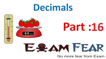 Maths Decimals part 16 (Questions 1) CBSE Class 6 Mathematics VI