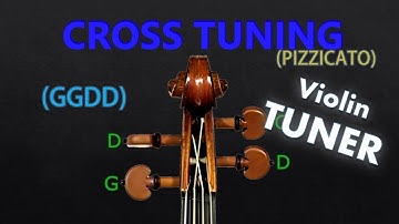 Fiddle Tuner - GGDD Cross Tuning (Pizzicato) (A=440)