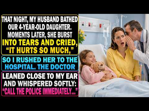 Husband Bathed Our 4Year-Old Daughter.She Cried"It Hurts"I Rushed Her To The🏥The Doctor Whispered…📞