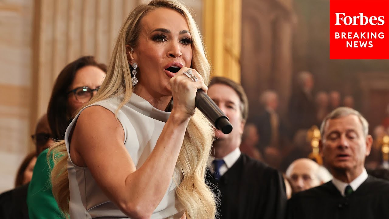 Carrie Underwood Sings ‘America The Beautiful’ At Trump’s Inauguration In The Capitol Rotunda