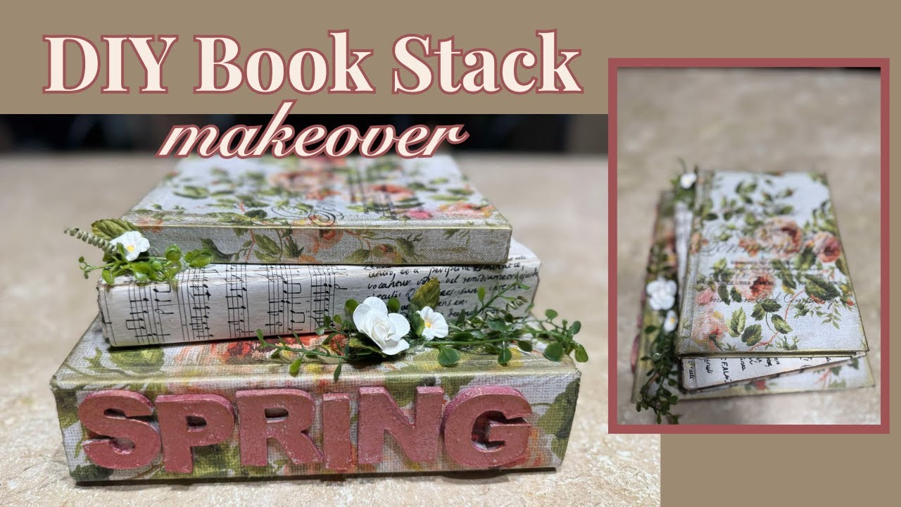 Spring Book Stack DIY Spring Book Stack with All-New Roycycled Spring Paper - Part 1 ...