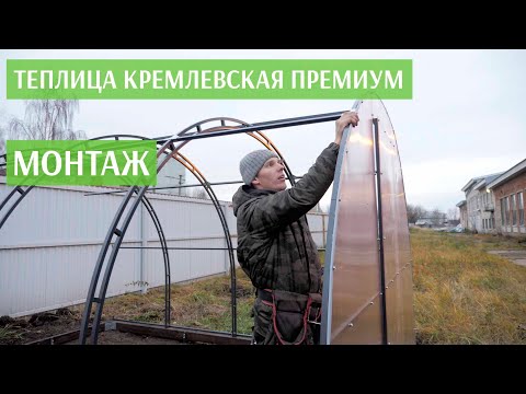 Сборка кремлевской теплицы из поликарбоната своими руками видео