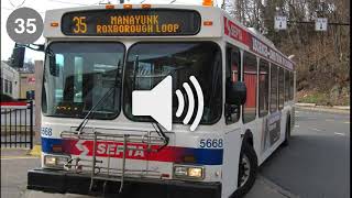 SEPTA 35 Manayunk-Roxborough Loop - Welcome Announcement