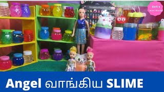 அழகான குடும்பம் Episode 96 | Slime Shopping | barbie tamil | barbie shopping | Anjali slime fight