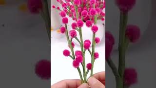🔴DIY Pipe Cleaner Flower Pot making #DIY #pipecleaners #handmade #trending #fyp #flowers #decors