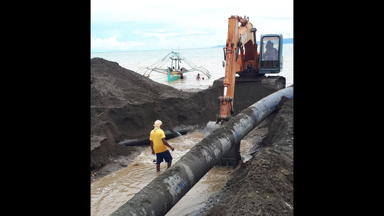 SEAWATER INTAKE PIPELINE LAYING FOR AQUACULTURE PROJECT YouTube