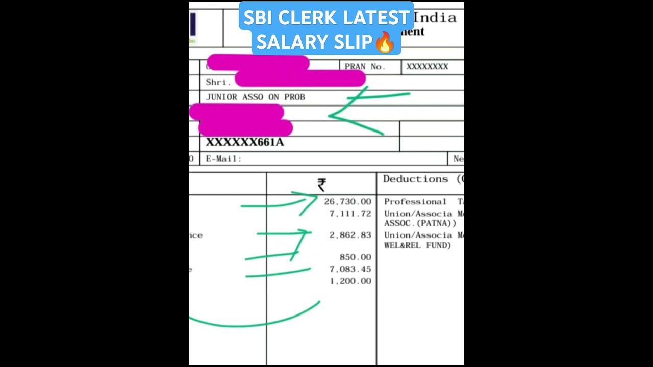 Sbi clerk latest salary 2025🔥