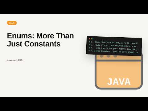 Enums: More Than Just Constants | Java Tutorial