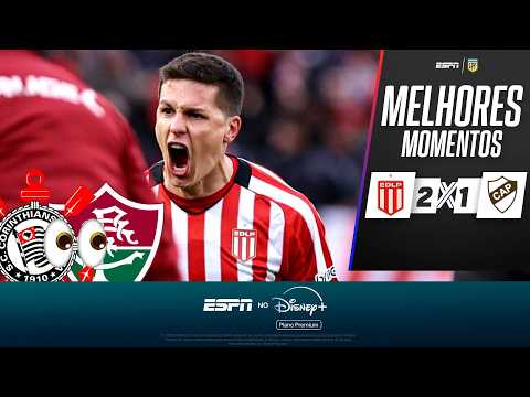 ALÔ, CORINTHIANS E FLU! ESTUDIANTES BATE O PLATENSE COM GOL NO APAGAR DAS LUZES | MELHORES MOMENTOS