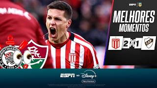 ALÔ, CORINTHIANS E FLU! ESTUDIANTES BATE O PLATENSE COM GOL NO APAGAR DAS LUZES | MELHORES MOMENTOS