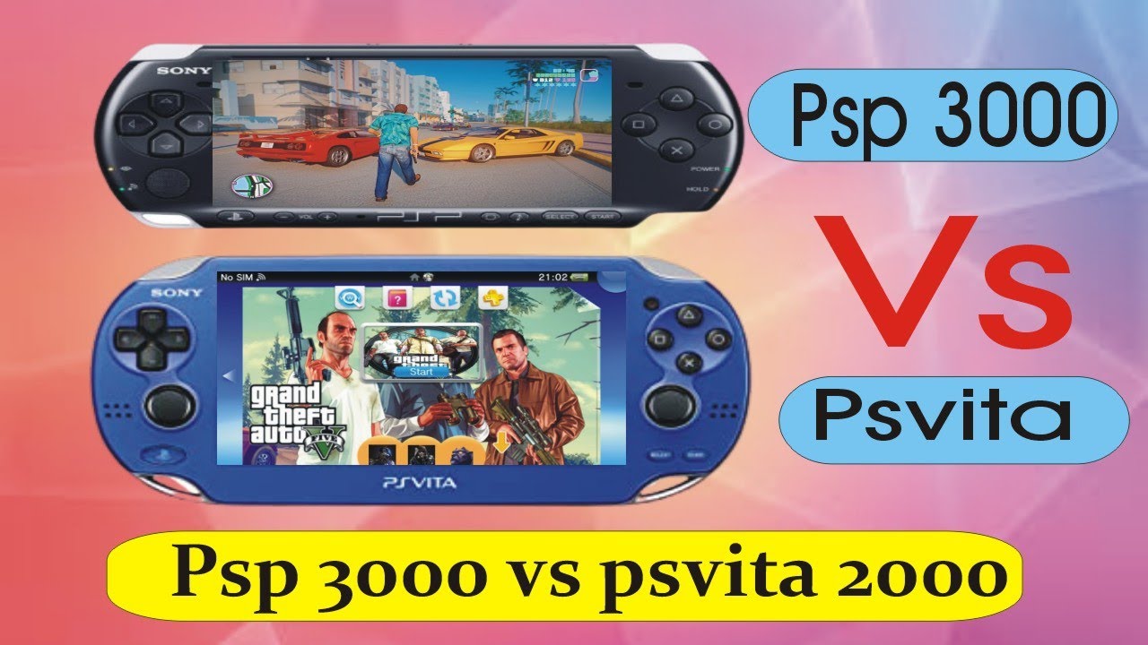 Sony Psvita 00 Vs Sony Psp 3000 Unboxing And Review Gta Vice City Gta 5 Gta V Holesaleshop Youtube