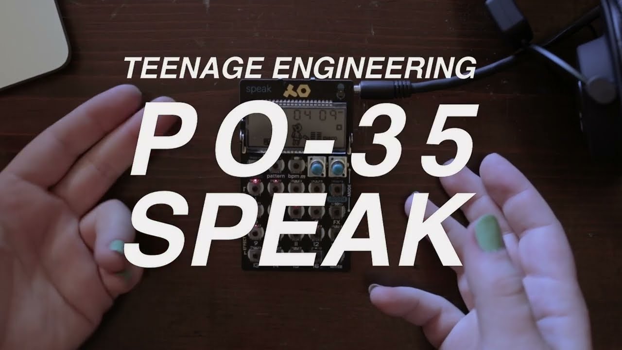 PO-35 Speak Tutorial - YouTube