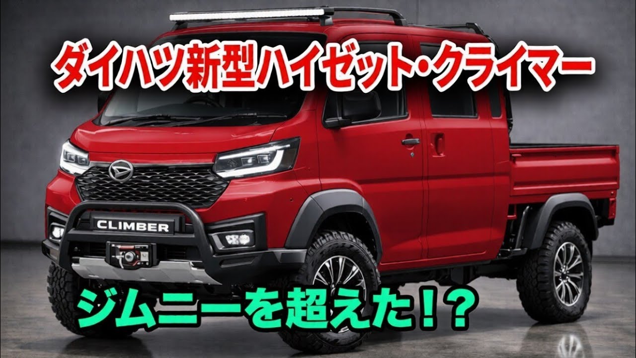 2027年ダイハツ新型ハイゼット・クライマー発表、価格255万円!4ドア 2027年ダイハツ新型ハイゼット・クライマー発表、価格255万円!4ドア