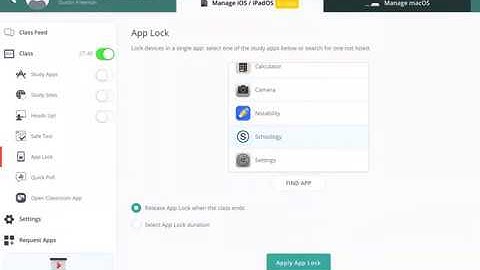 Mosyle Manager App Lock