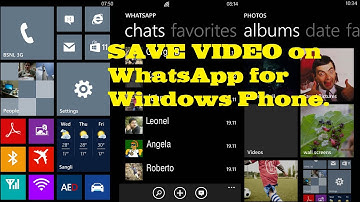How to save/share video on WhatsApp for Windows Phone.