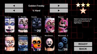 FNaF: Sister Location Custom Night (mobile) - Golden Freddy Very Hard (10/20 Mode)