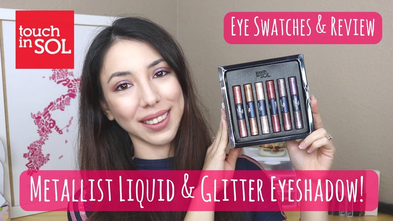 New! Touch in Sol Metallist Liquid Foil & Glitter Eyeshadow Duo Set | Eye Swatches & Review!