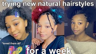trying NEW curly hairstyles for a week! | parisnicole