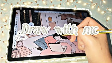Chill and Draw with me in my Samsung Galaxy Tab S6 Lite using Autodesk Sketchbook . Part 1