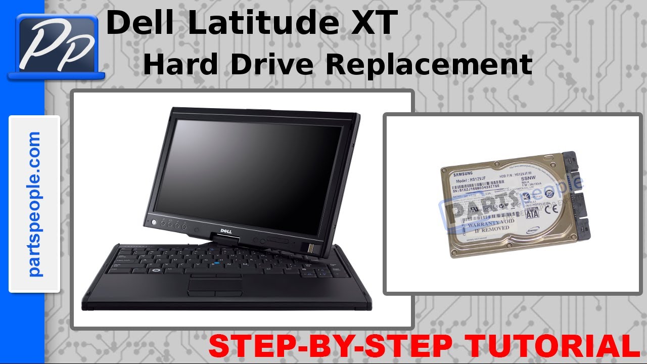 Dell Latitude XT Hard Drive Video Tutorial Teardown - YouTube