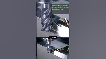 Slow Motion CNC - Profile Roughing EN8 Steel!