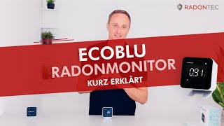Ecosense EcoBlu Radonmonitor kurz erklärt | RadonTec