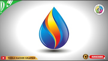 Attractive 3D Water Drop Design in Corel Draw  | Tools Hacker Graphix
