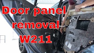 Mercedes w211 rear door panel removal