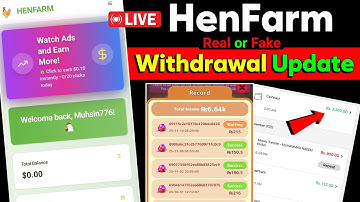 HenFarm Withdrawal Real or Fake | New Earning App 2025 | New Earning app Review Tutorial 