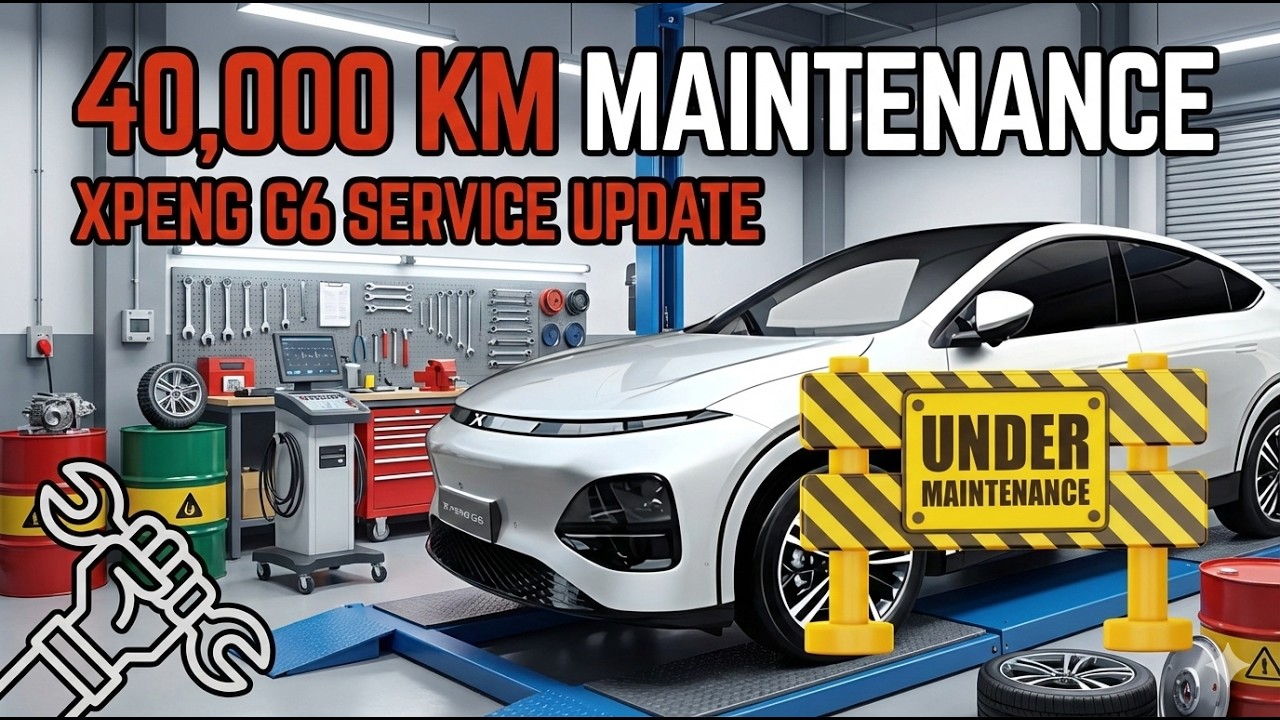 Сервисное обслуживание XPeng G6 на 40 000 км – Процесс