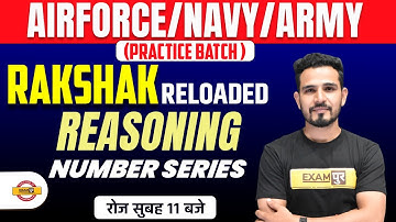 Airforce/Navy/Army Reasoning Classes | Number series | Reasoning By Brijendra Sir | Defence Warriors