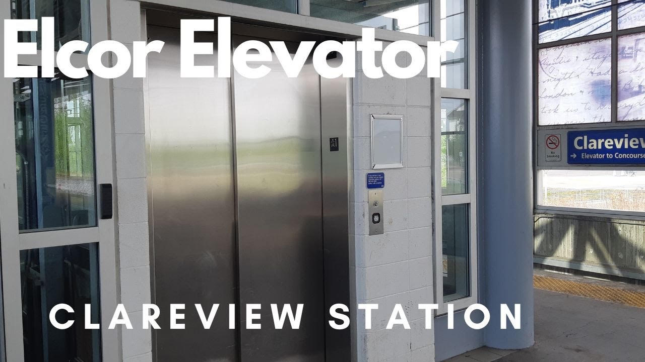 Decent elcor platform elevator clareview lrt station edmonton ab