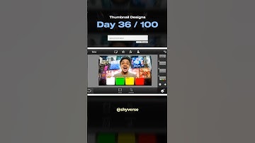 Day 36/100🥸✅ Thumbnail Design! #shorts #thumbnail #photoshop #design #100dayschallenge  #challenge