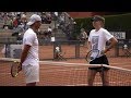 Maria Sharapova practices with Rafael Nadal | Rome Masters 2018