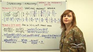 Zadaci sa stepenovanjem (prijemni etf 2012.). korenovanjem 2010. i
2011.). kompleksnim brojevima 2008. matf...