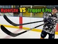 CCM Ribcor Trigger 6 Pro vs Bauer Vapor HyperLite Hockey Stick Review