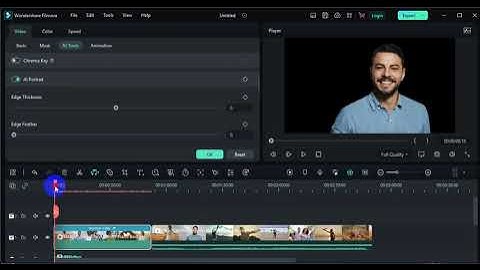 Wondershare Filmora 12||background remove 1 click me