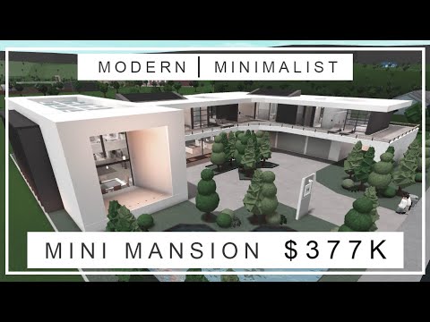 Roblox Bloxburg Modern Minimalist Mini Mansion 377k Youtube - roblox bloxburg white modern mini mansion