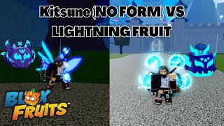 Kitsune (NO FORM) vs Lightning Fruit 1v1 PVP WHICH IS BETTER? Blox Fruits screenshot 4