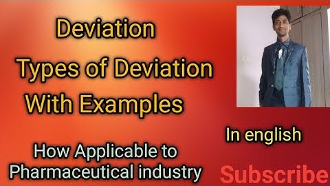 Deviation, un planned and planned      with Examples.#pharmaceutical #deviation #planned #unplanned.