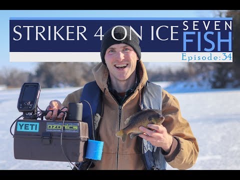 ICE FISHING with GARMIN STRIKER 4 & REVIEW! Episode 34
